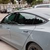 Tesla Model 3 için araba Pencere Çerçevesi Etiket Dış Dekorasyon Aksesuarları PVC Kapı Kolu Siyah Koruyucu Trim Şeritler