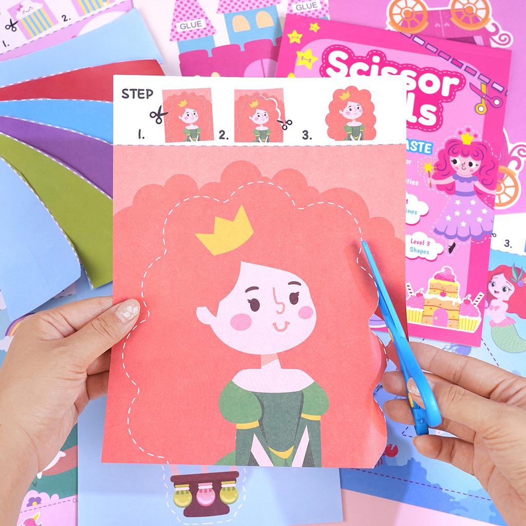 Kids Cutting Set for Creative Activities, DIY Scissor Skills for Children