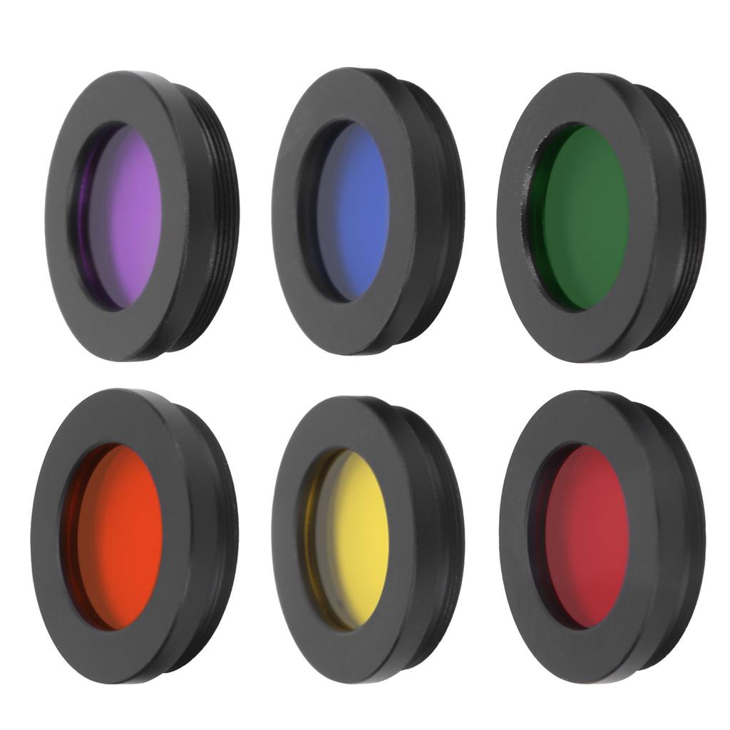 6er-Set Astronomische Teleskope Okular 1,25 Zoll Okularlinse Planeten- und Nebelfilter