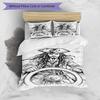 3pcs Duvet Cover Set (1*Duvet Cover + 2*Pillowcase, Without Core), Captain Jack Sparrow Print Bedding Set, Bedroom Decor, All‑Season, Gift