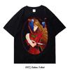 Giapponese Per Uomo Donna Grafico Manga Hip Hop Oversize Harajuku Top Moda Estate Cotone Magliette Divertenti Cool