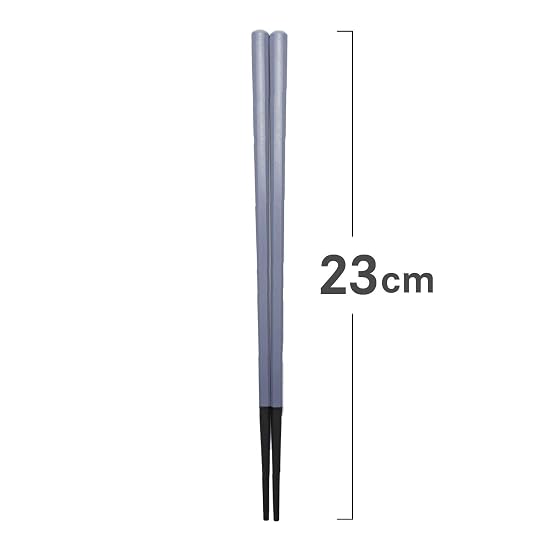Asahi Koyo Chopsticks, Dishwasher Safe, Dryer Safe, 23cm, Gray, 1 Pair, Heat Resistant, Two-Tone Col