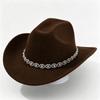 Men and Women Jazz Top Hat Party Festival Stage Performance Simple Top Hat Premium Wool Hat Western Cowboy Hat