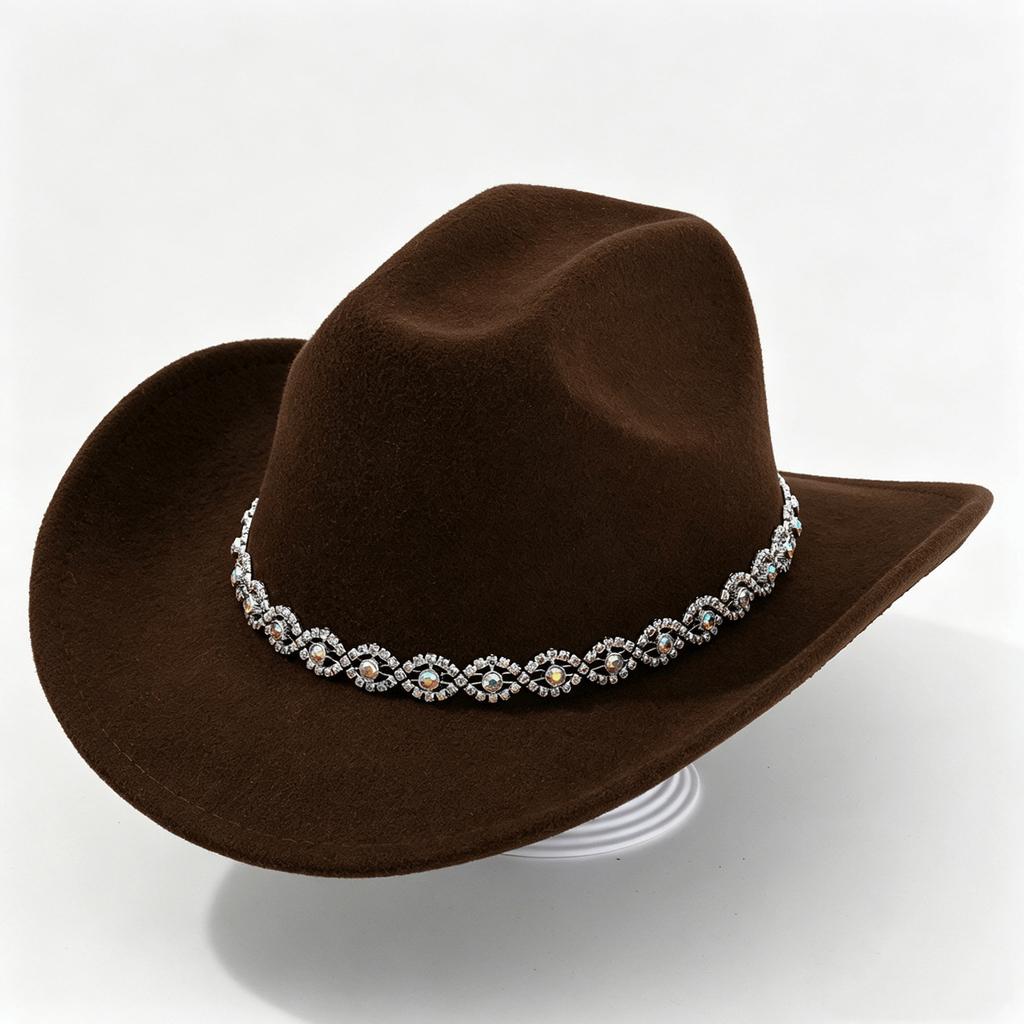 Men and Women Jazz Top Hat Party Festival Stage Performance Simple Top Hat Premium Wool Hat Western Cowboy Hat
