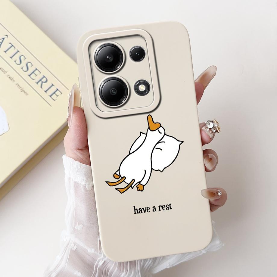 Für Xiaomi Redmi Note 13 Pro Plus Handyhülle Weiche Matte Silikon Hülle Redmi Note 13 Pro Note13 4G 5G Funda Cartoon Rückseite