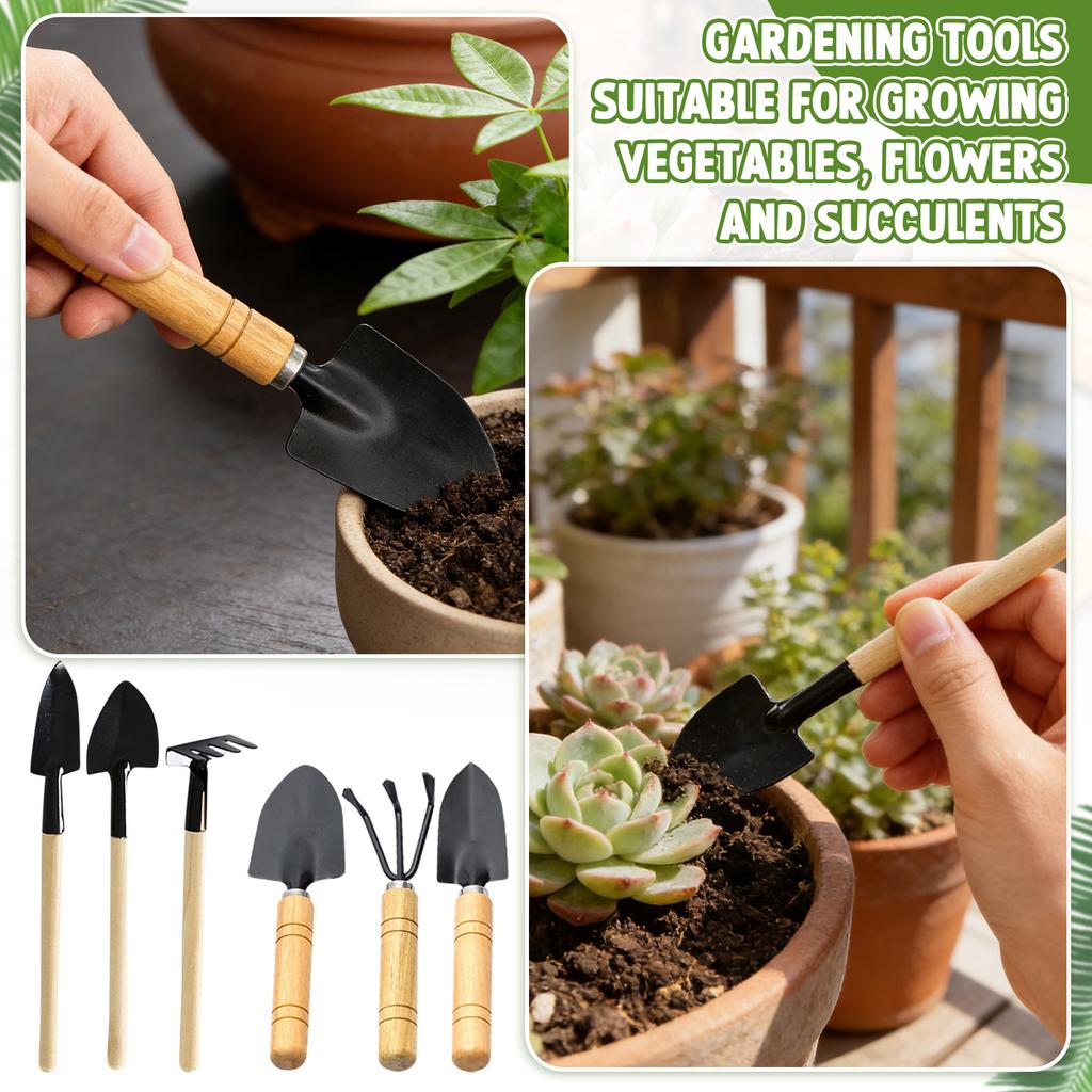 3 Set Gardening Loosening Tools, 6.8 Inch Small Metal Loosening Soil And Weeding Gardening Hand Tools For Planting And Flower
