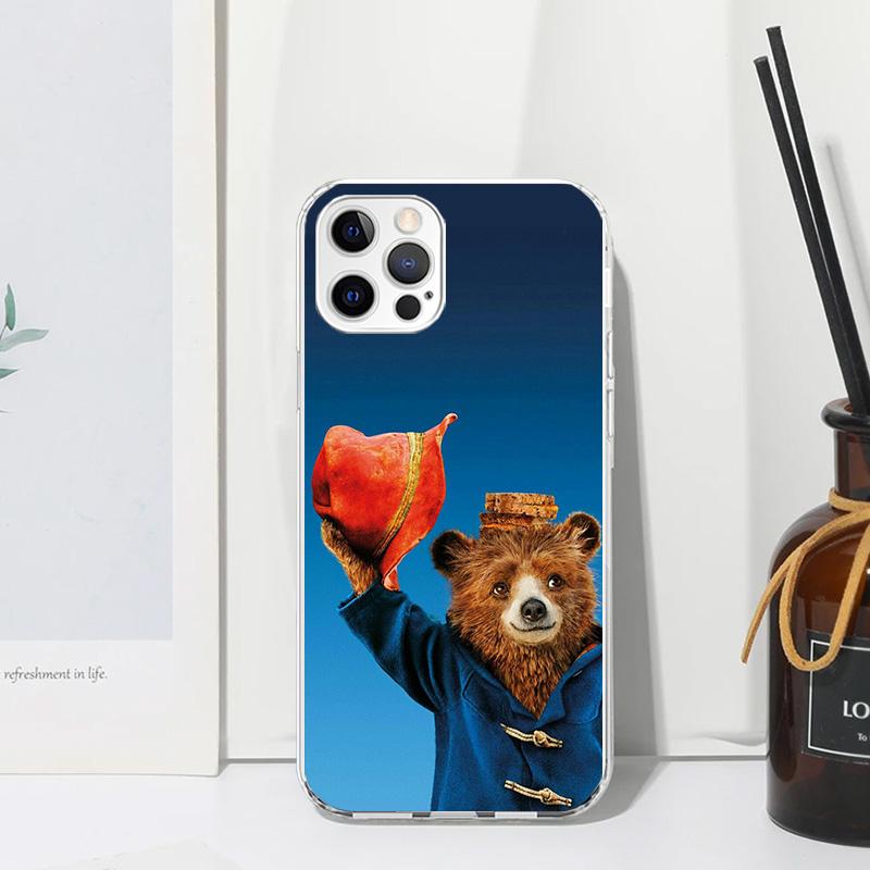 Cute P-PaddingtonS Bear Phone Case For Iphone 17 Air 16 15 Plus 16E 14 Pro Max 13 Mini 12 11 7 8 SE Fundas Soft Back Cover 17 Ai