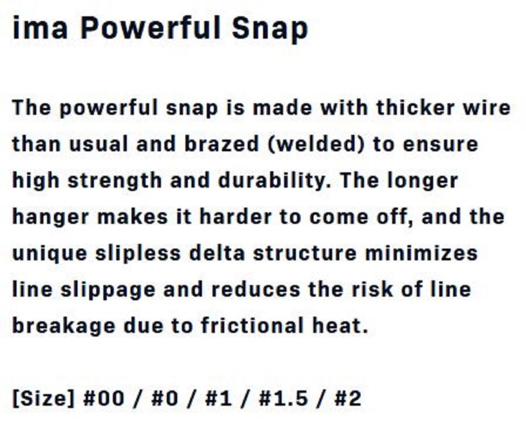 Ima Powerful Snap Size 2 (7491)