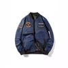 Spring and Autumn Thin Double-sided Flight Jacket for Men, Simple and Trendy Air Force Baseball Uniform Jacket for Men