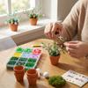 Self-make Beaded Flower Leaf Craft Set Succulent Cactus Glass Bead Floral Craft Box  Jewelry Making