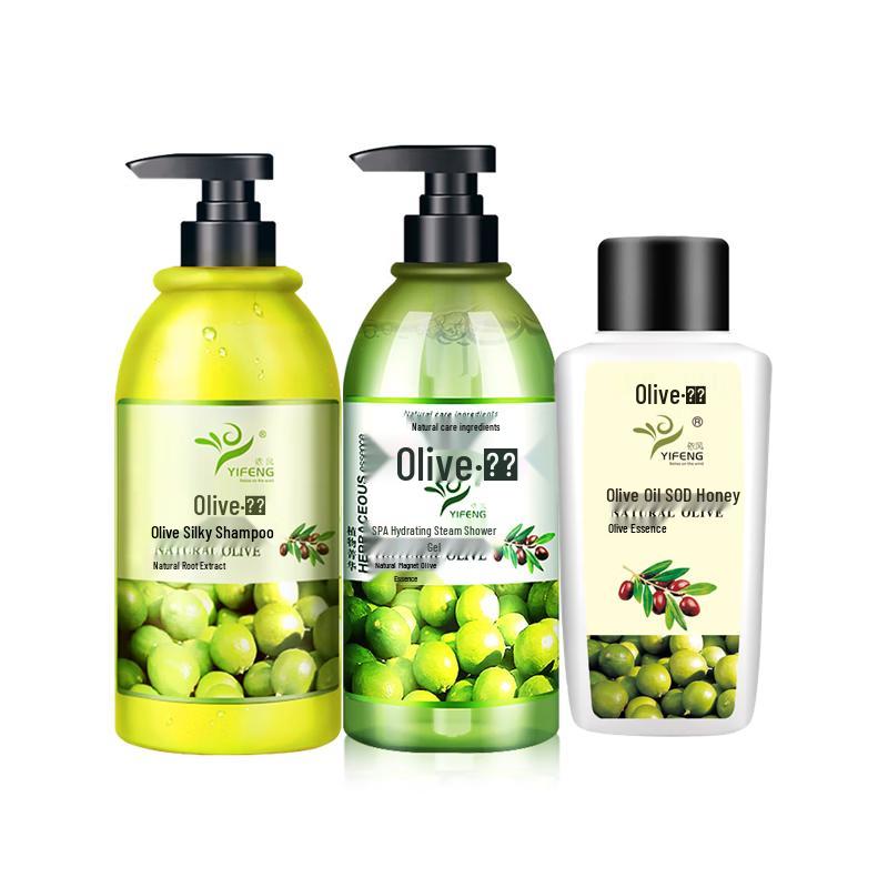 YIFENG Olive 3-Piece Hair & Body Care Set