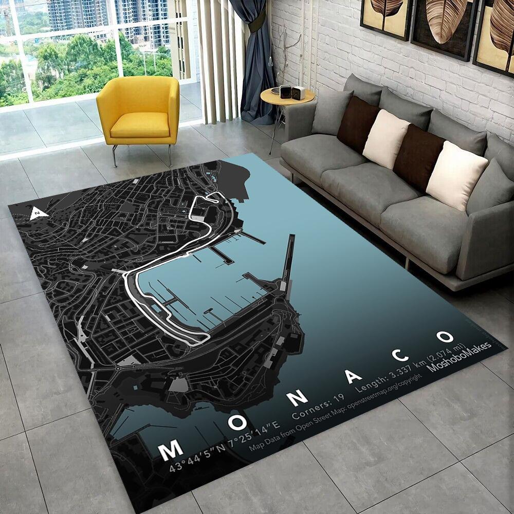27 Style Sports City Event Map Racing Track Carpet Rug for Home Living Room Bedroom Sofa Doormat Decor,kids Non-slip Floor Mat