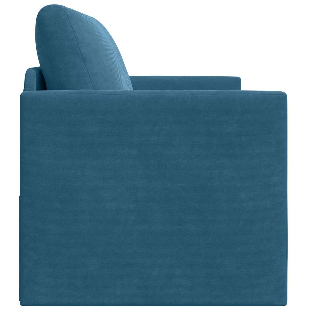 Blue Sleeper Sofa 124 x 71 x 78 cm Velvet
