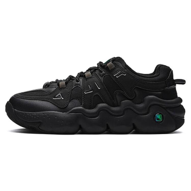 FILA Panini Low Retro Basketball Sneakers 'Black' F12M242127FBK