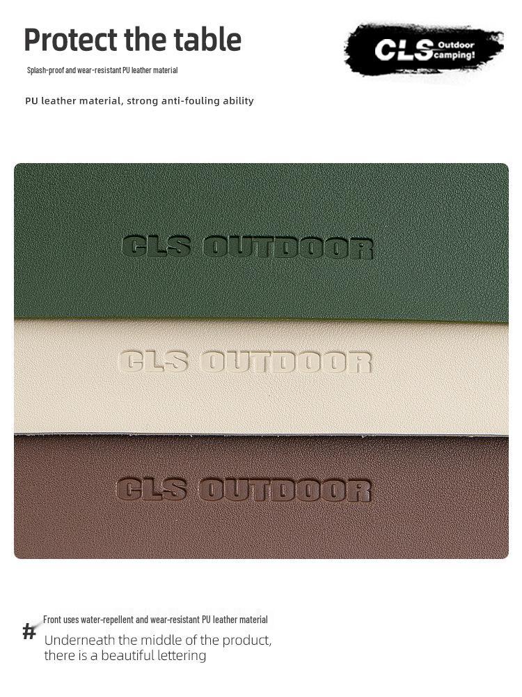 Heat-Insulating Waterproof PU Leather Placemat & Tablecloth for Camping and Picnics