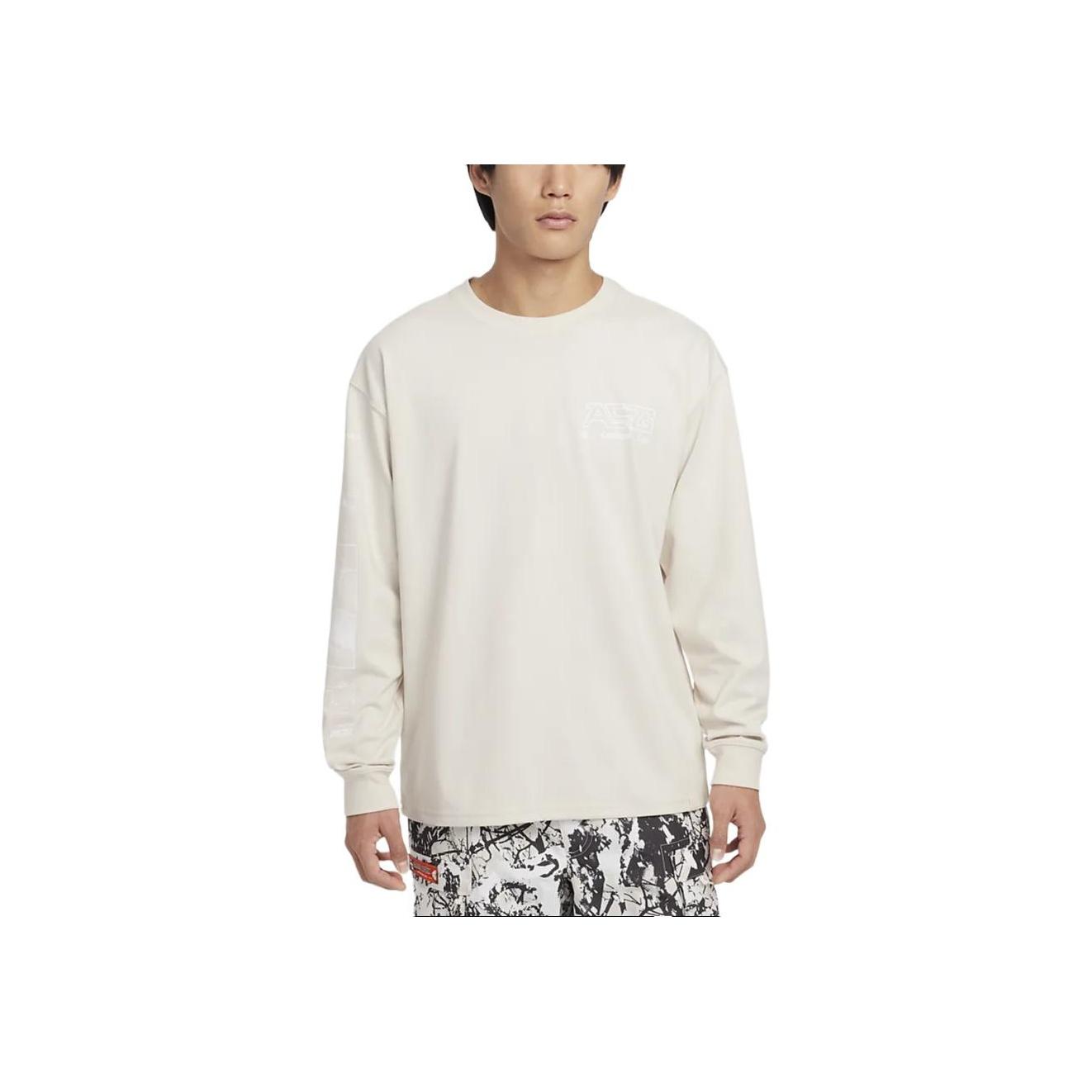 

Nike ACG Dri-Fit Удобная Повседневная Свободная Быстросохнущая Футболка с Длинным Рукавом Мужские Топы Светло-Коричневый FZ6705-104 L