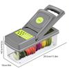 15IN1 Multifunctional Vegetable Cutter Potato Slicer Carrot Grater Kitchen Accessories Gadgets Steel Blade Kitchen Tool