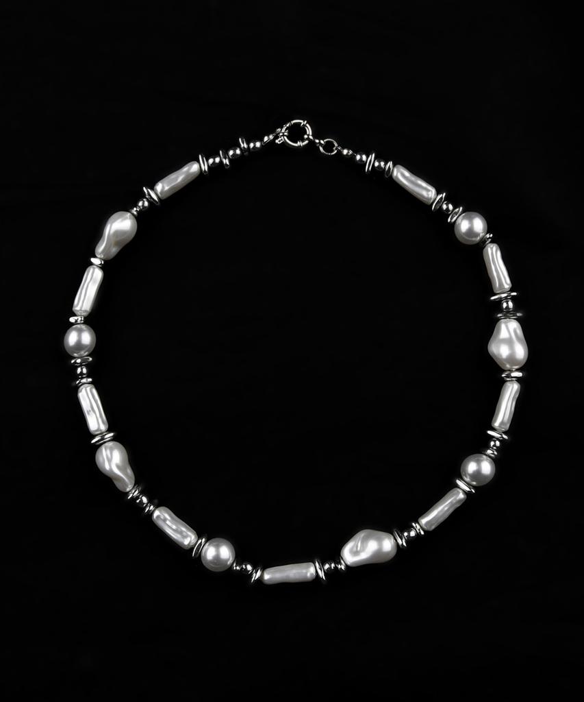 Rubati Siren Pearl Hematite Necklace