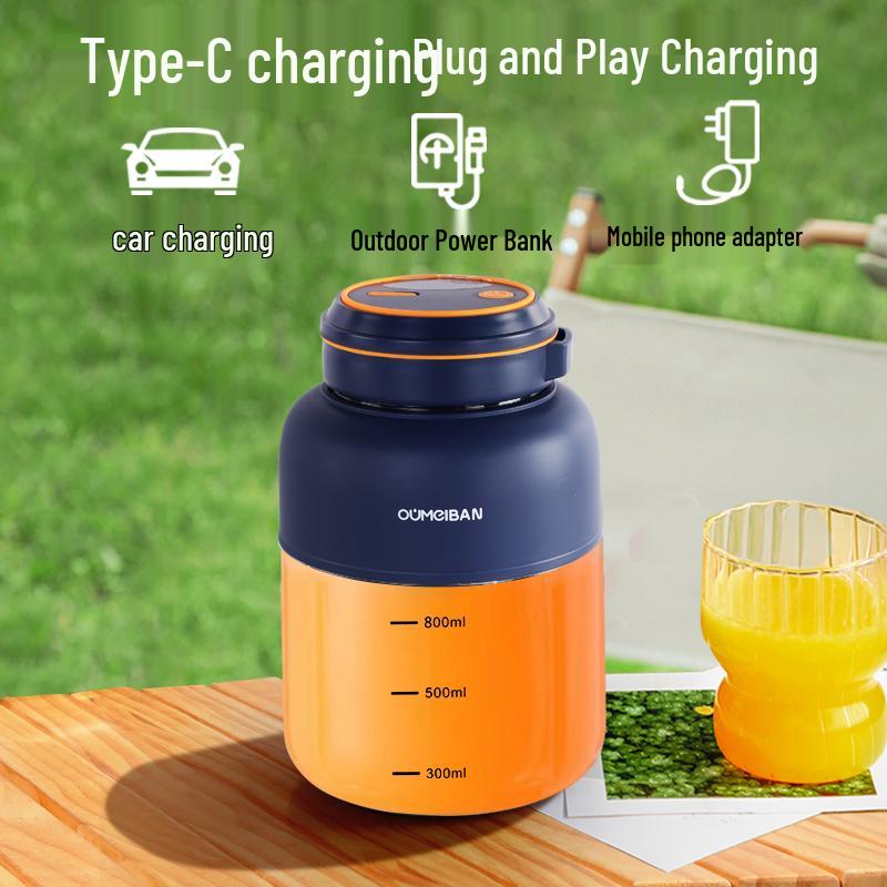 Draagbare Draadloze Sapcentrifuge Blender met IJscrusher voor Thuis, Europese/Amerikaanse Stijl, Grote Capaciteit