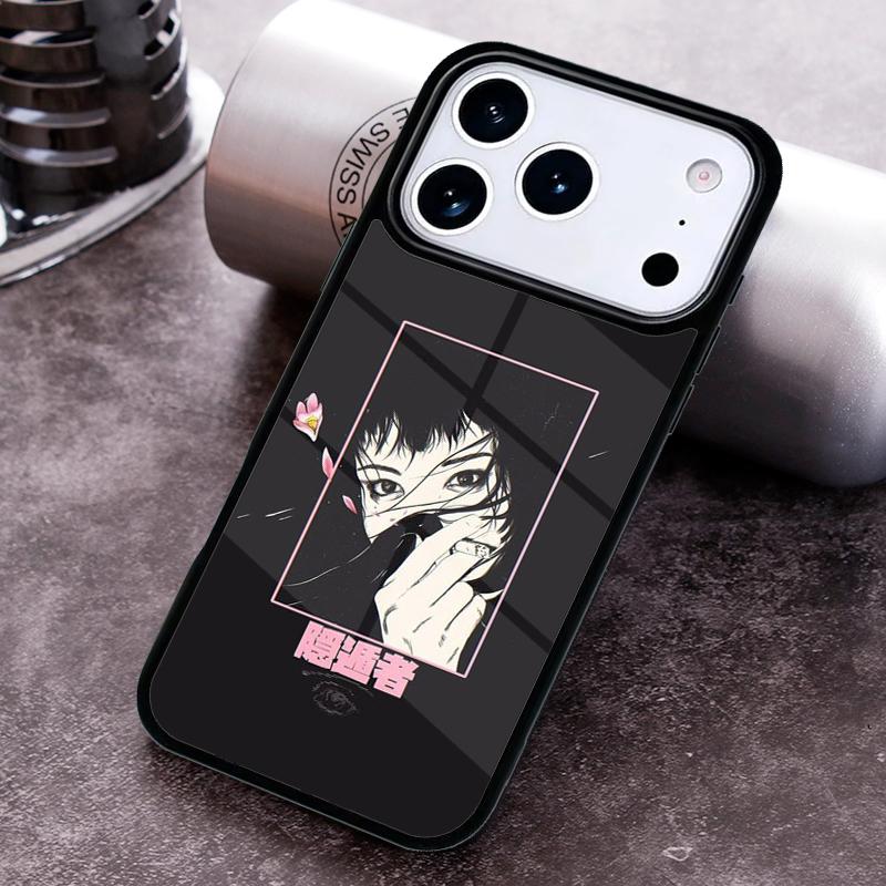 

Vaporwave Aesthetic Sad Anime Phone Case For iPhone 17,16e,15,14,13,12,11,Mini,Pro,MAX soft Silicone Cover iPhone 12 Pro Max