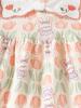 Girls' Floral Print Cotton Two-Piece Set - Long Sleeve Top & Pants for Spring/Autumn
