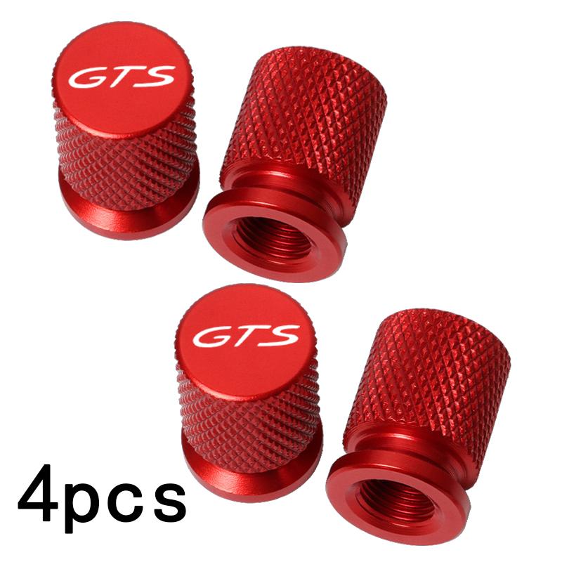 4pcs Car Wheel Tire Valve Caps Tyre Stem Covers Airdust Waterproof For Porsche GTS Cayenne Cayman Panamera Macan 911 718 928 901