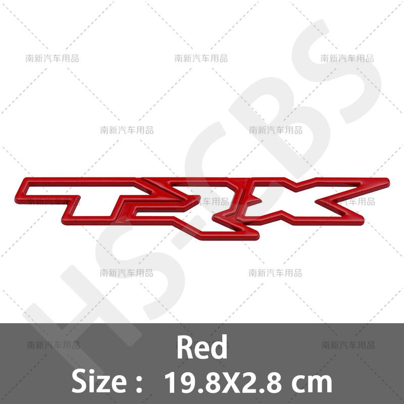 1Pcs 3D Metal TRX Letter Emblem Car Side Fender Decal TRX Logo Rear Trunk Badge Tailgate Stickers Accessories Car Styling