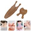2pcs Nose Maasage Tool Reduce Stress Smoothing Surfaces Sandalwood Nose Guasha Tool for Head Neck Hand