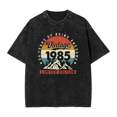 1985 alt Limited Edition T-Shirt Vintage Mode T-Shirts Kurzarm Streetstyle T-Shirt Sommer Lässig Übergröße Top Tees