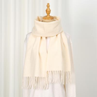 18Color Women Winter Warm Solid Scarf Imitation Cashmere Shawls Thick Neckerchief Foulard Echarpe Wrap Designer Unisex Pashmina