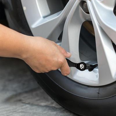 Tire Valve Caps Set Leakproof Car Wheel Valve Covers With Cat/Dog Paw Printed Dog Paw Tire Caps Rust Resistant Tire Valve Stem