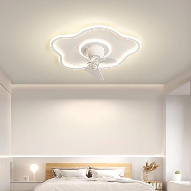 NuFeng 360° Rotating Ceiling Fan Lamp with Stepless Dimming