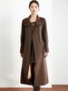 2025 Women's Double-Faced Cashmere Coat: Long, Belted, Elegant Autumn/Winter Wool Coat for Middle-Aged Women