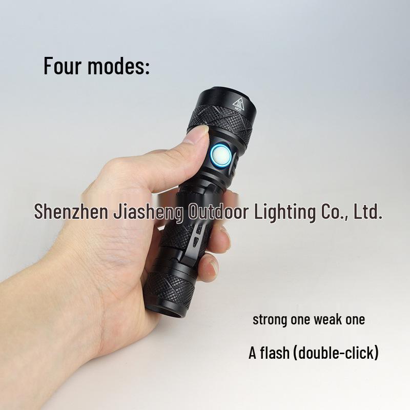 USB Rechargeable SST20 High-Power LED Outdoor Flashlight - Portable, Waterproof, Aluminum Alloy