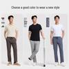 Langdeng Men's Summer Cool & Breathable Straight Fit Casual Pants