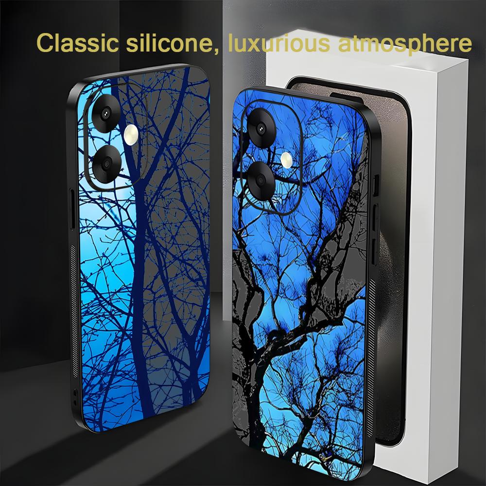 Tree design Beautiful Hot Phone Case For Xiaomi Redmi 14C 13C 12C Note14 13 12 11 10 Pro Plus S Soft Black Phone Cover