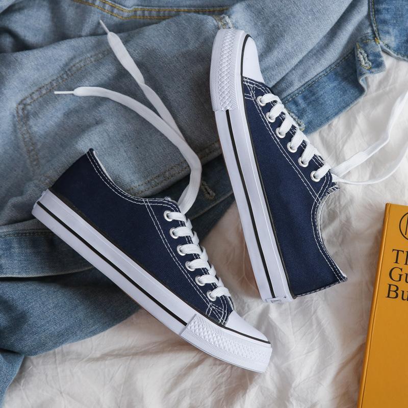 Spring New Low-top Canvas Shoes Men's Trend Men's and Women's Couples Board Shoes Student Shoes Lightweight Breathable Work Shoes