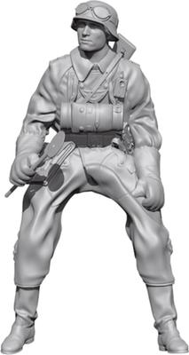 Sol Model WWII German Field Military Policeman Riding a KS750 Military Motorcycle Sol 3D Printer Kit MM901 1/35 (for Models) (People)