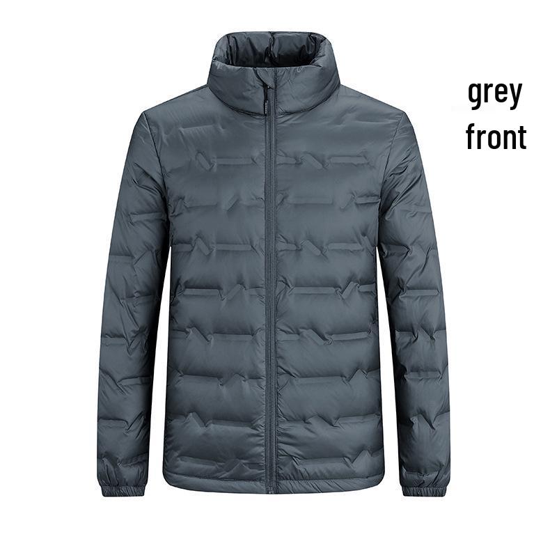 Unisex Winter Graphene Heated Stand-up Collar Down Jacket - Lightweight, Loose, 80% White Duck Down