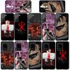 for iPhone 17 16 15 Xiaomi Poco F7 F8 X7 X6 F5 C85 C75 C71 M8 Redmi Note 14 13 12 11 Pro Max 14C 13C 15C A3 A4 Phone Case Anime Berserk Guts Cover