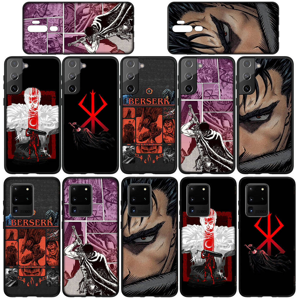 for iPhone 17 16 15 Xiaomi Poco F7 F8 X7 X6 F5 C85 C75 C71 M8 Redmi Note 14 13 12 11 Pro Max 14C 13C 15C A3 A4 Phone Case Anime Berserk Guts Cover