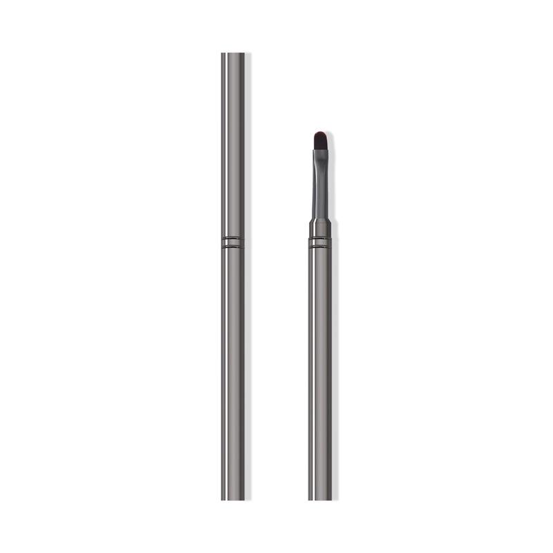 Gun Black Round Nail Art Gel Brush with Metal Handle