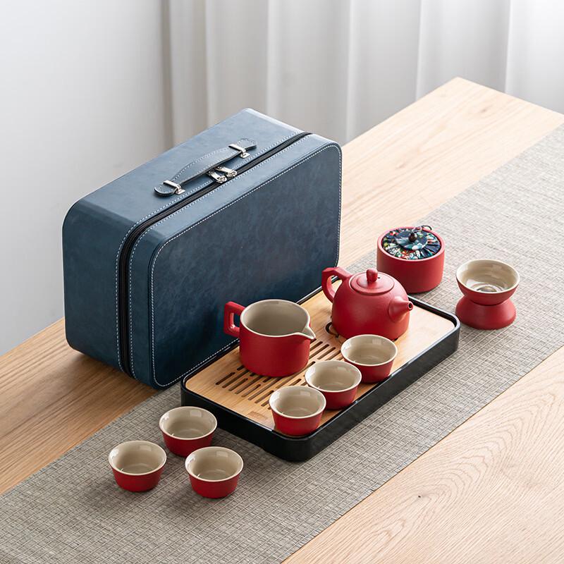 Handun Japanese Style Portable Ceramic Travel Tea Set