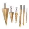 Professional Multi Purpose Tapered Step Drill Bits Double Flute Design Efficient Chip Removal Bearing Steel Construction