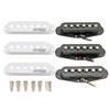 Wilkinson Vintage Staggered Ceramic Guitar Pickups of for Stratocaster Electric White 60's (Pack 3) Guitars,