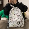 New Printed Graffiti Cute Backpack Large Capacity Casual Student Schoolbag Versatile Trendy Backpack