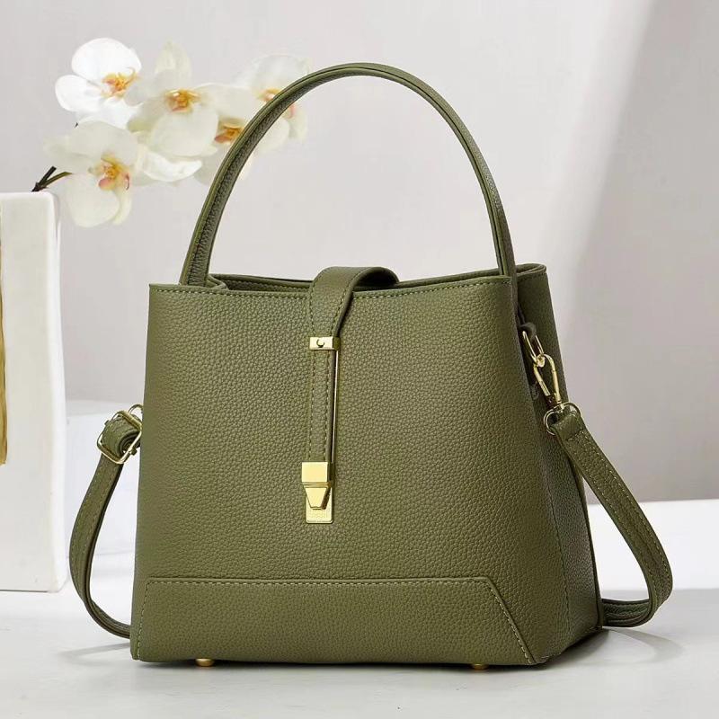 Bag Women's New Handbag Korean Version Texture Shoulder Oblique Span Bag Women's Bucket Bag Bags