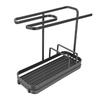 Kitchen Sink   Multifunctional Metal Sponge Soap Brush Storage Rack with Towel Holder