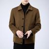 Firstview Men's Fashion Casual Double-sided Wool Lapel Coat