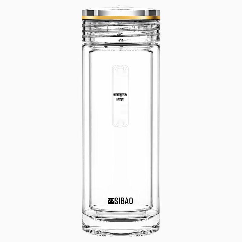 SIBAO Xiangguang Beicai Double-Layer Glass Cup